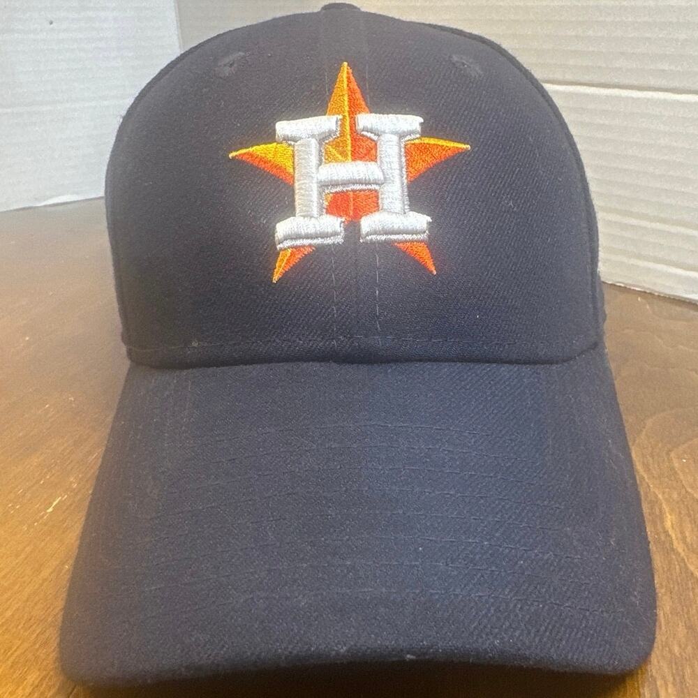 MLB Houston Astros Baseball Cap, Navy Blue-OC Sports-Adjustable Strap